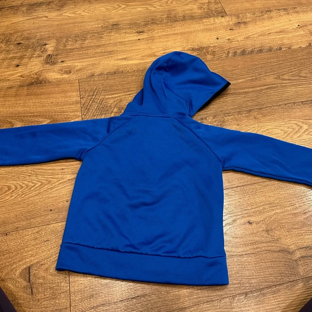 Nike Dri-FIT Toddler Boys Blue Pullover Hoodie 1/4 Zip 3T Athletic Sweatshirt
